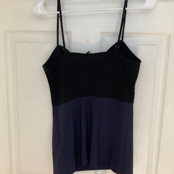 All Saints Block Slip Shirt Fitted Blue and Black Size US 6 UK 10. - Picture 3 of 4